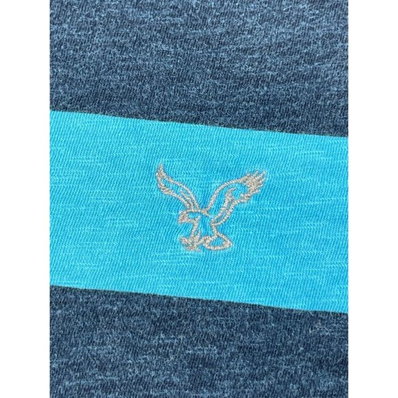 American Eagle Men's Long Sleeve Athletic Fit Blue Long Sleeve Tee T Shirt XL - Picture 6 of 10